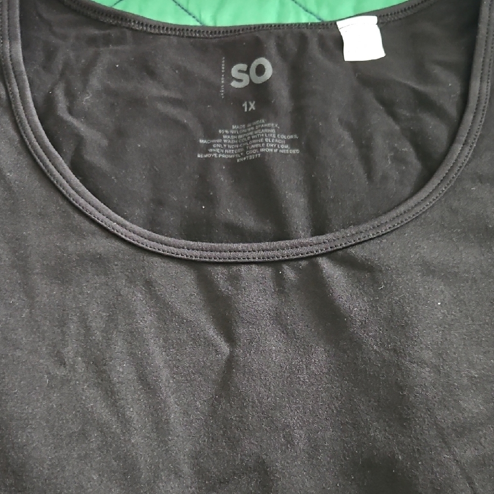 New SO Classic Black Bodysuit (Size 1x)